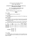 Đề thi tốt nghiệp Cao đẳng Nghề khóa 2 (2008 - 2011) môn Điện công nghiệp: LT35