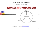 Bài giảng Quản lý nhân sự - GV. Phạm Sanh