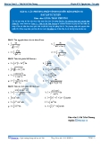 Toán 12: Các phương pháp tính nguyên hàm-P3 (Bài tập tự luyện) - GV. Lê Bá Trần Phương