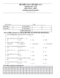 Đề kiểm tra cuối học kì 1 môn Toán lớp 5 năm 2014-2015 (Đề 1)