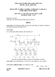 Đề thi tốt nghiệp Cao đẳng Nghề khóa 2 (2008 - 2011) môn Điện tử dân dụng: LT39