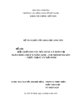 Đề tài nghiên cứu khoa học: Hiệu quả cho vay tiêu dùng cá nhân tại Ngân hàng TMCP Á Châu (ABC) – chi nhánh Sài Gòn – Thực trạng và giải pháp