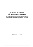 Báo cáo Đánh giá tác động môi trường: Dự án bệnh viện đa khoa tư nhân Hà Giang