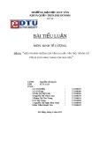 Tiểu luận Kinh tế lượng: Điều tra ảnh hưởng của tiền chu cấp, tiền trọ, tiền ăn tới tiền đi chơi hàng tháng của sinh viên