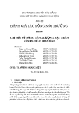 Báo cáo đánh giá tác động môi trường: Sử dụng năng lượng hạt nhân vì mục đích hòa bình (nhóm 3)