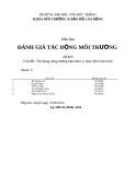 Báo cáo đánh giá tác động môi trường: Sử dụng năng lượng hạt nhân vì mục đích hòa bình (nhóm 9)