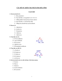 Câu hỏi tự kiểm tra phần Sinh hóa tĩnh