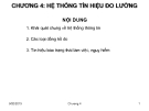 Bài giảng Trang bị điện ô tô - Chương 4: Hệ thống tín hiệu đo lường