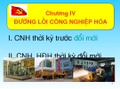 Bài giảng Đường lối Cách mạng của Đảng Cộng sản Việt Nam: Chương IV - ThS. Dương Thị Thanh Hậu