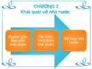 Bài giảng Pháp luật đại cương - Chương 2: Khái quát về nhà nước