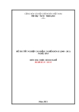 Đề thi tốt nghiệp Cao đẳng Nghề khóa II (2008 - 2011): Nghề Hàn - TH10