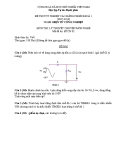 Đề thi tốt nghiệp Cao đẳng Nghề khóa I (2007 - 2010) môn Điện tử công nghiệp: LT02