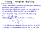 Bài giảng Kỹ thuật cao áp: Chương 1 Phóng điện vầng quang