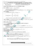Đề thi thử môn Toán - Kỳ thi tốt nghiệp THPT: Đề số 26