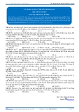 Hóa 12: Các dạng toán lý thuyết nhóm IA, IIA (Bài tập tự luyện) - GV. Phùng Bá Dương