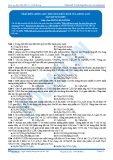 Hóa 12: Nhận biết amino axit-tìm công thức este của amino axit (Bài tập tự luyện) - GV. Phùng Bá Dương