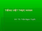 Đề tài Tiếng Việt thực hành: Phong cách văn bản thông tấn báo chí - GV: TS. Trần Ngọc Tuyết