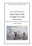 Giáo trình Chuẩn bị áo nuôi cá chim vây vàng - MĐ02: Nuôi cá chim vây vàng