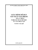 Giáo trình Sản xuất sản phẩm - MĐ05: Sản xuất đồ mộc từ ván nhân tạo