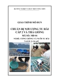 Giáo trình Chuẩn bị nơi ương tu hài cấp 2 và thả giống - MĐ01: Ương giống và nuôi tu hài