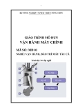 Giáo trình Vận hành máy chính - MĐ01: Vận hành, bảo trì máy tàu cá