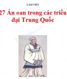 Tìm hiểu về 27 Án oan trong các triều đại Trung Quốc - Phần 2