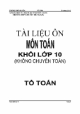 Tài liệu ôn môn Toán khối lớp 10 (không chuyên Toán) - Nguyễn Tuấn Ngọc