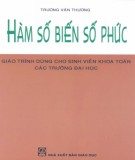 Giáo trình Hàm số biến số phức: Phần 1 - Trương Văn Thương