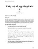 Pháp luật về hợp đồng kinh tế - Lê Thị Bích Ngọc