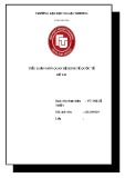 Đề tài: Mối quan hệ giữa FDI và vấn đề xuất nhập khẩu ở Việt Nam sau thời lỳ đổi mới