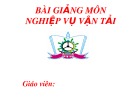 Bài giảng Nghiệp vụ vận tải: Chương III