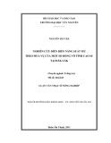 Luận văn thạc sĩ Nông nghiệp: Nghiên cứu diễn biến năng suất mủ theo mùa vụ của một số dòng vô tính cao su tại Đắk Lắk