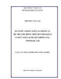 Luận văn thạc sĩ Nông nghiệp: So sánh 7 giống ngô lai trong vụ hè thu-thu đông trên đất đỏ bazan và đất xám tại huyện Krông Pắc tỉnh Đăk Lăk