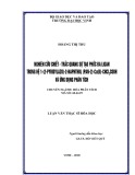 Luận văn thạc sĩ Hóa học: Nghiên cứu chiết trắc quang sự tạo phức đa ligan trong hệ 1-(2-pyridylazo)-2-naphthol (PAN)-Cu(II)-(CHCl2COO) và ứng dụng phân tích