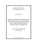 Luận văn thạc sĩ Nông nghiệp: Điều tra tình hình sử dụng kháng sinh trong chăn nuôi lợn, dư lượng kháng sinh và Borax trên thịt lợn tại huyện Ea H’leo tỉnh Đắk Lắk