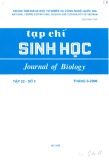 Tạp chí Sinh học: Tập 22 - Số 3 (Tháng 9 - 2000)