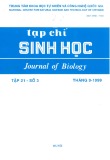 Tạp chí Sinh học: Tập 21 - Số 3 (Tháng 9 - 1999)