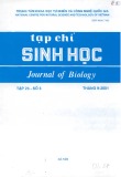 Tạp chí Sinh học: Tập 23 - Số 3 (Tháng 9 - 2001)