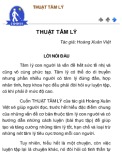 Tìm hiểu về Thuật Tâm lý