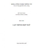 Giáo trình Lập trình hợp ngữ: Phần 1 - Đỗ Văn Toàn, Dương Chính Cương