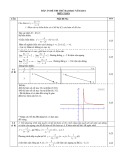 Đáp án Đề thi thử Đại học lần 1 môn Toán khối A, A1, B năm 2014 - THPT Tứ Kỳ
