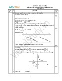 Đáp án Đề thi thử Đại học lần 1 môn Toán khối A tháng 4/2014