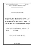 Tóm tắt Luận án Tiến sĩ Y học: Thực trạng hệ thống giám sát bệnh truyền nhiễm gây dịch và thử nghiệm giải pháp can thiệp