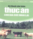 Phương pháp chế biến thức ăn cho gia súc nhai lại: Phần 2