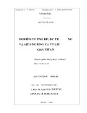 Luận án tiến sĩ Hóa học: Nghiên cứu tổng hợp, đặc trưng và một số ứng dụng của vật liệu chứa titan