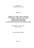 Luận án Tiến sĩ Y tế công cộng: Nghiên cứu thực trạng sốt rét và đánh giá kết quả can thiệp phòng chống sốt rét tại một số xã biên giới của huyện Hướng Hóa, tỉnh Quảng Trị