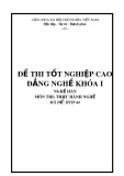 Đề thi tốt nghiệp CĐ Nghề Hàn khoá I - HTH44