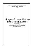 Đề thi tốt nghiệp CĐ Nghề Hàn khoá I - HTH40