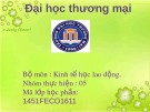 Bài thuyết trình Kinh tế học lao động