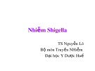 Bài giảng Nhiễm Shigella - TS. Nguyễn Lô